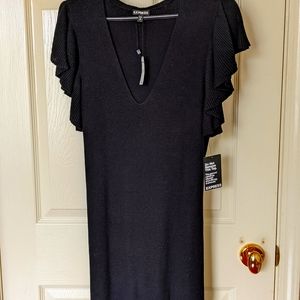 Black fitted dress
